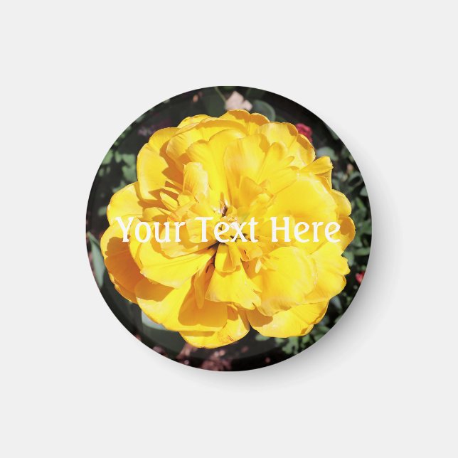 Falln Sunshine Blommigt Magnet (Framsidan)