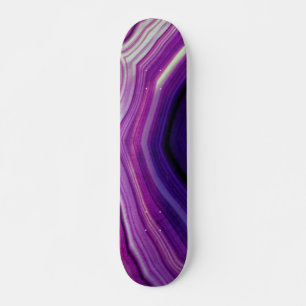 Falln Swirled Lila Geode Old School Skateboard Bräda 21,6 Cm