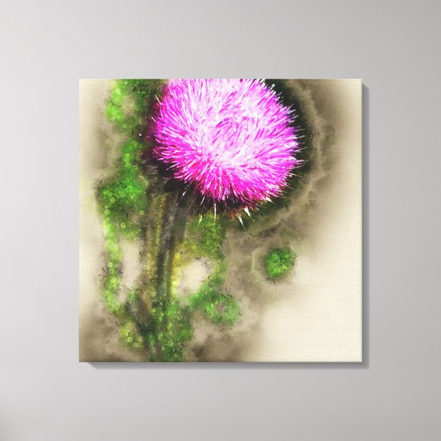 Falln Thistle Magic Canvastryck (Framsida)