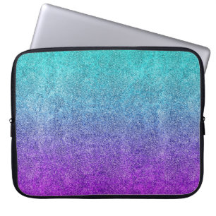 Falln Tropical Dusk Glitter Gradient Laptop Fodral