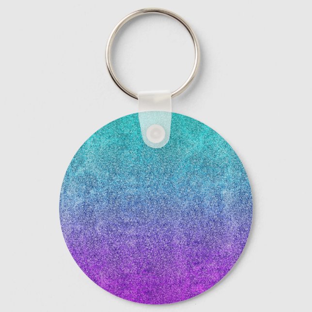 Falln Tropical Dusk Glitter Gradient Nyckelring (Framsida)