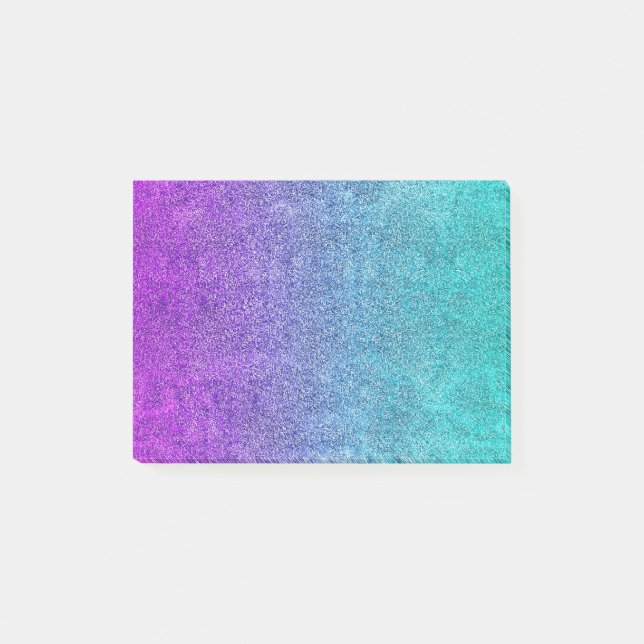 Falln Tropical Dusk Glitter Gradient Post-it Block (Framsida)