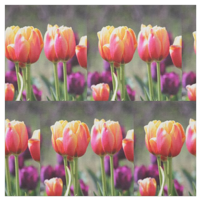 Falln Tulips Aflame Tyg (Provkarta)