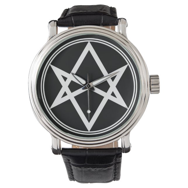 Falln Unicursal Hexagram White Armbandsur (Framsida)