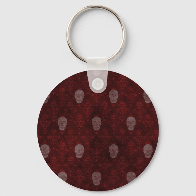 Falln Victorian Döskallars Red Nyckelring (Framsida)