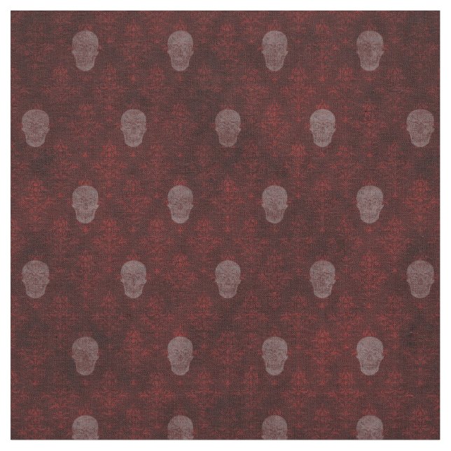 Falln Victorian Döskallars Red Tyg (Närbild)