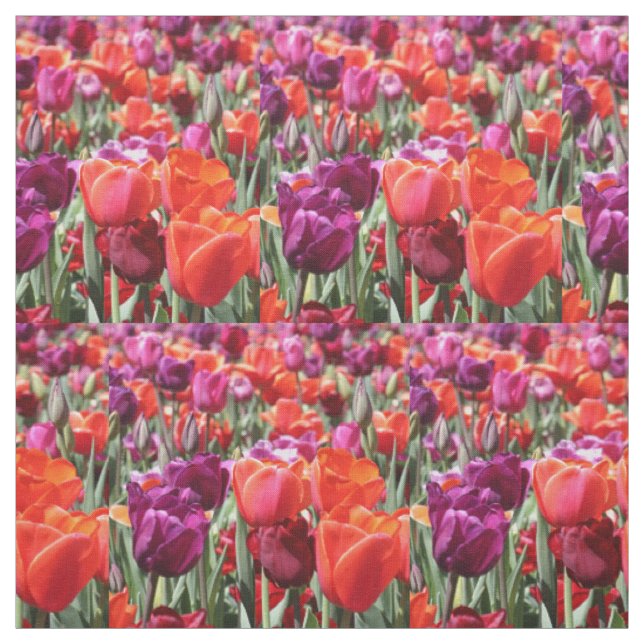 Falln Warm Tulips Tyg (Provkarta)