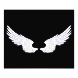 Falln White Angel Vingar Fototryck