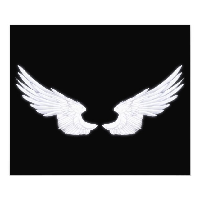 Falln White Angel Vingar Fototryck (Framsidan)