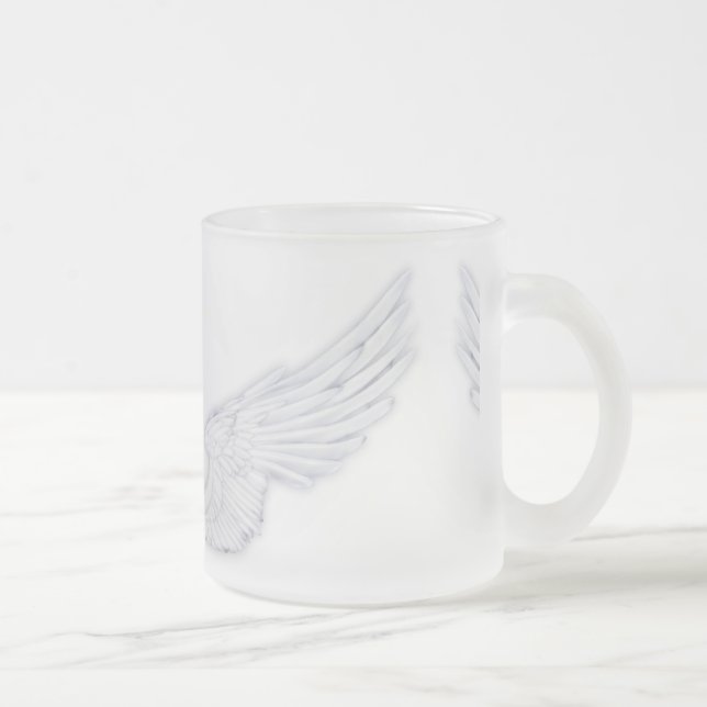 Falln White Angel Vingar Frostad Glasmugg (Höger)