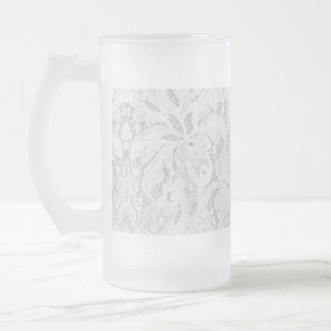 Falln White Snöre Frostat Ölglas (Vänster)