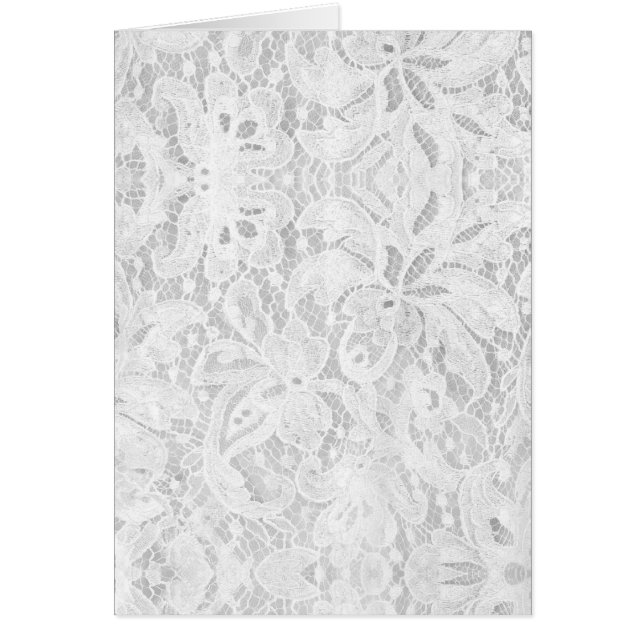 Falln White Snöre Hälsningskort (Framsidan)