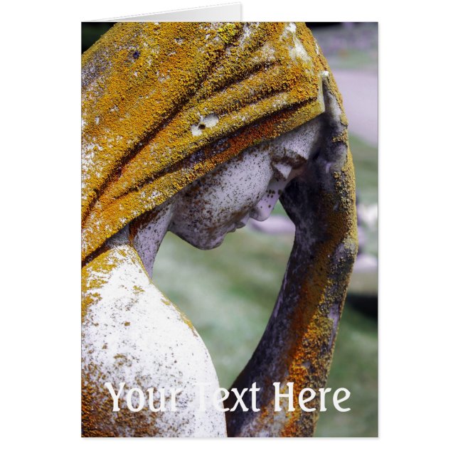 Fallna ett tyst mellanrum hälsningskort (Framsidan)