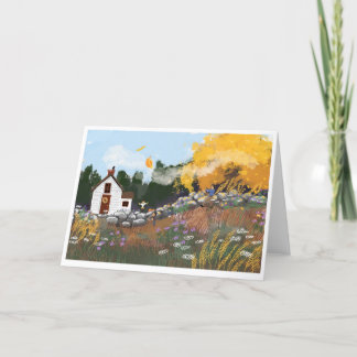 Fallnotecard Tack Kort