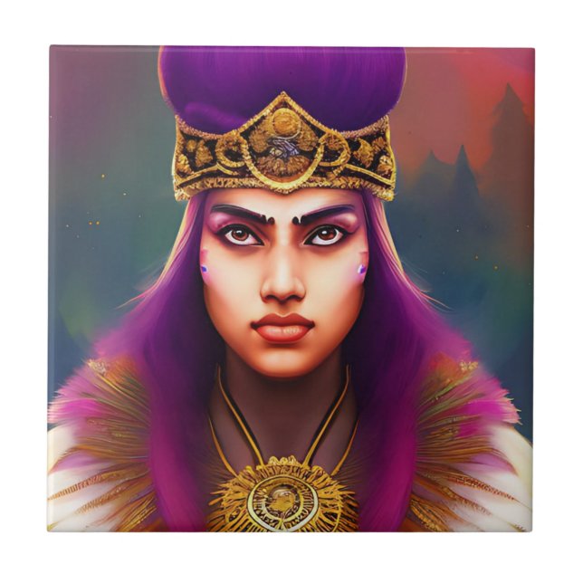 Fallon Fierce Freedom Warrior, Ceramic Tile Kakelplatta (Framsidan)