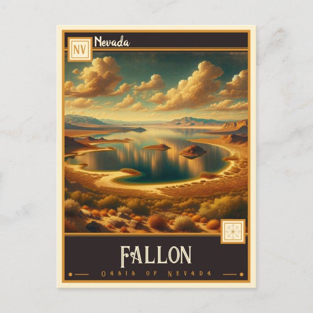 Fallon, Nevada | VINTAGE Vykort (Framsida)
