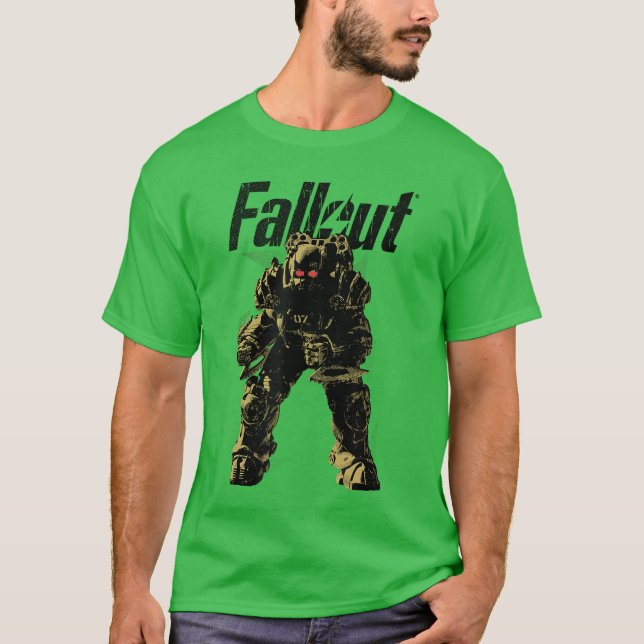 Fallout Kraftdräkt T Shirt (Framsida)