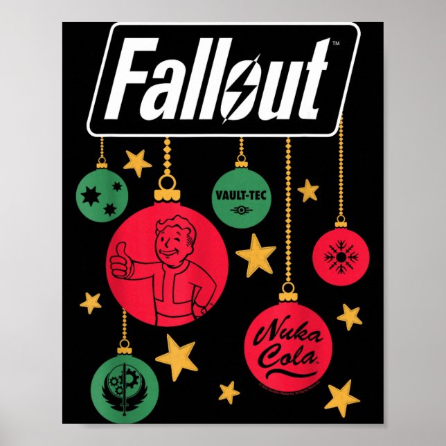 Fallout Logo Christmas Ornaments Video Game  Poster (Framsidan)