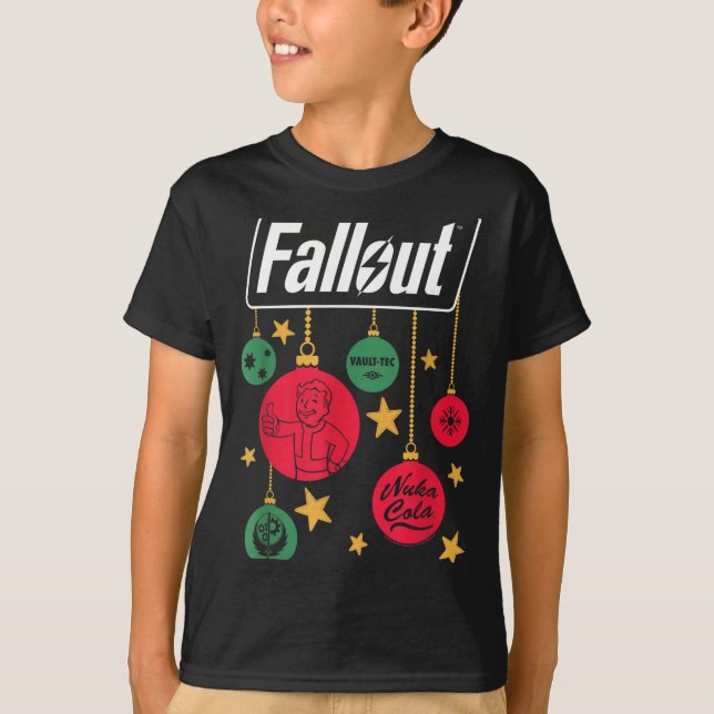 Fallout Logo Christmas Ornaments Video Game  T Shirt (Framsida)