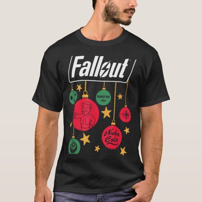 Fallout-logotyp julgransprydnader TV-spel  T Shirt (Framsida)
