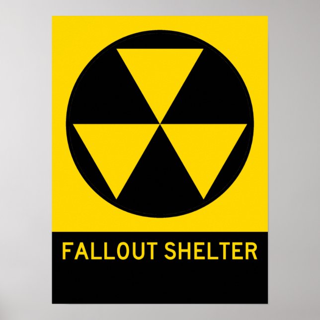 Fallout Shelter Highway-skylt Poster (Framsidan)