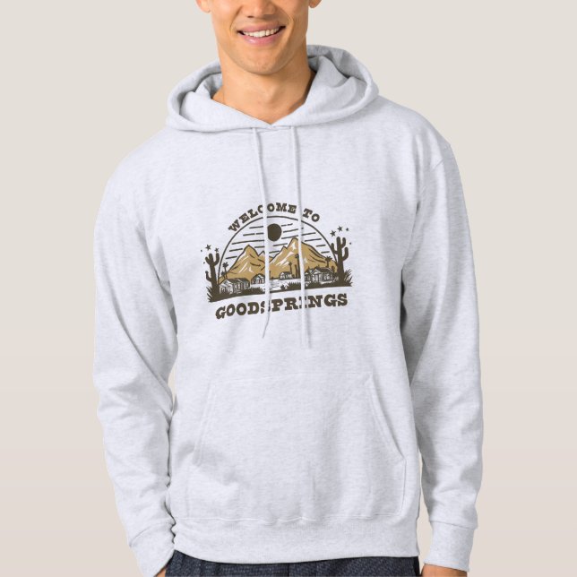 Fallout Welcome To Goodsprings New Vegas Hoodie (Framsida)