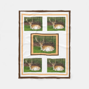 Fallow Hjort Fleece Blanket