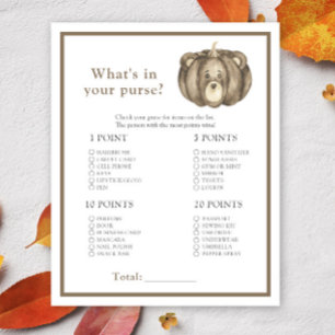 Fallpumpa. Whits in your purse babydusch-match