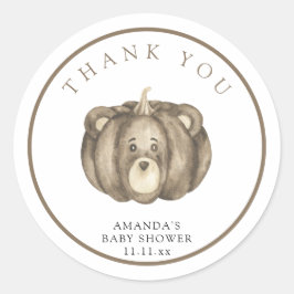 Fallpumpbjörn - tack runt klistermärke