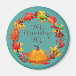 Fallpumpor hösthösten löv fågelns andedräkt orange magnet