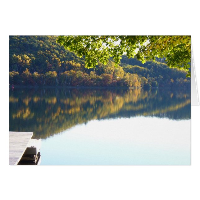 Fallreflektioner Hälsningskort (Framsidan Horizontal)