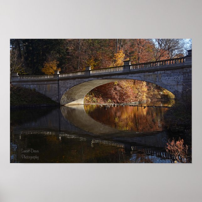 Fallreflektioner vid Vanderbilt Gods Poster (Framsidan)