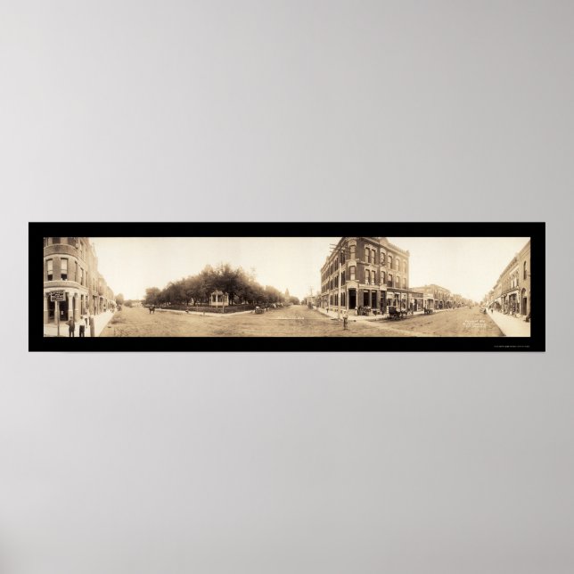 Falls City, NE Photo 1908 Poster (Framsidan)