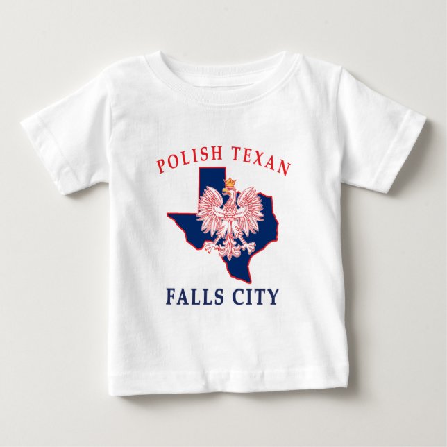 Falls City Poland Texan T Shirt (Framsida)