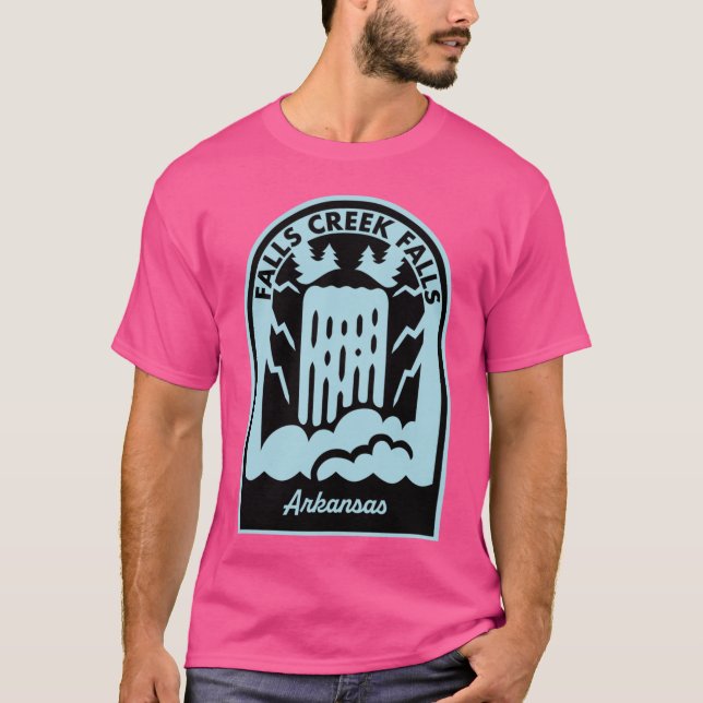 Falls Creek Falls Arkansas T Shirt (Framsida)