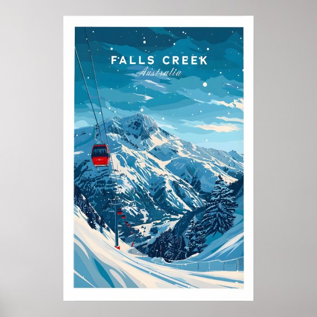 Falls Creek Resebroschyr - Australien 1 Poster (Framsidan)