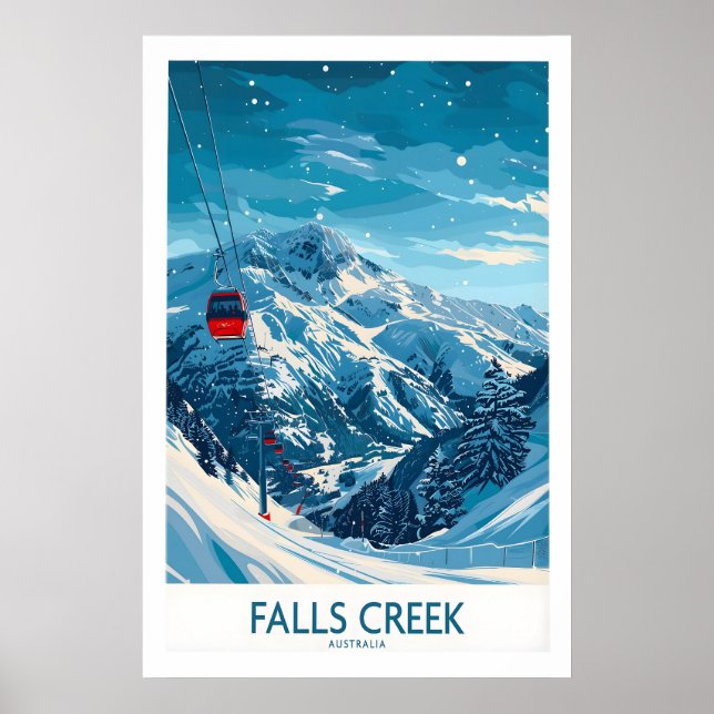 Falls Creek Ski Tryck - Australien 1 (Framsidan)
