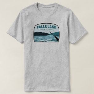 Falls Lake North Carolina Fiskespö T Shirt