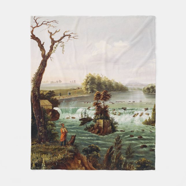 Falls of Saint Anthony by Henry Lewis Fleecefilt (Framsidan)