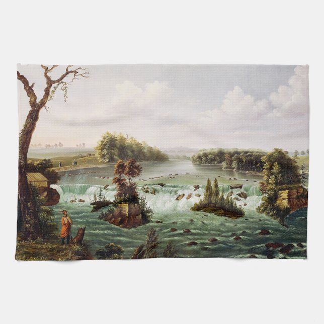 Falls of Saint Anthony by Henry Lewis Kökshandduk (Horisontell)