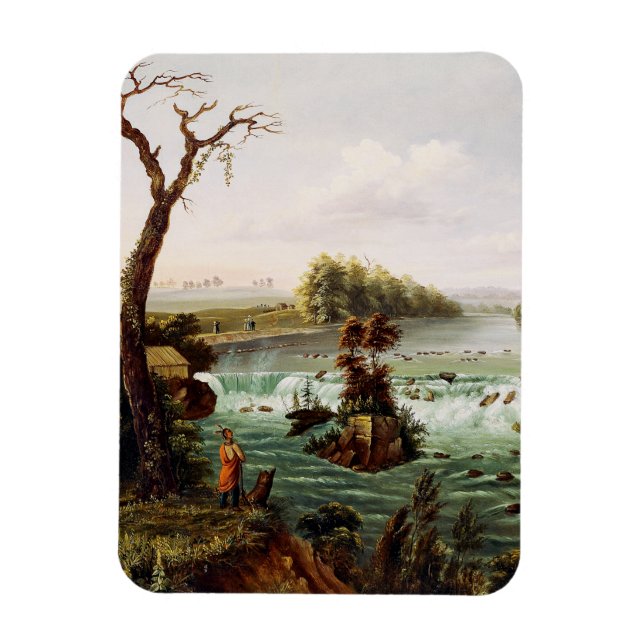 Falls of Saint Anthony by Henry Lewis Magnet (Vertikal)
