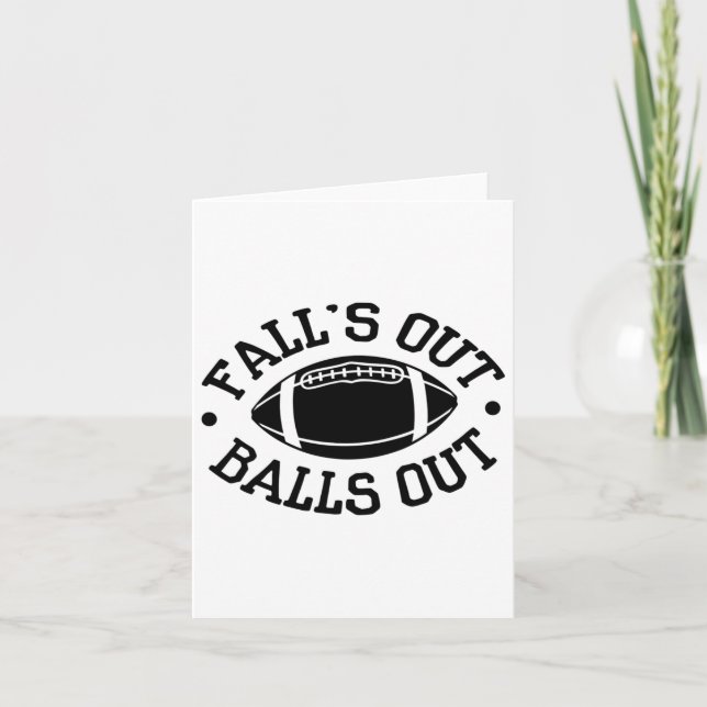 Fall's Out-bylls Out Footbyll Kort (Framsida)