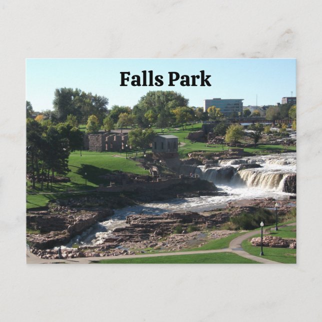 Falls Park, Sioux Falls, South Dakota Vykort (Framsida)
