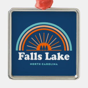 Falls Sjö North Carolina Rainbow Julgransprydnad Metall