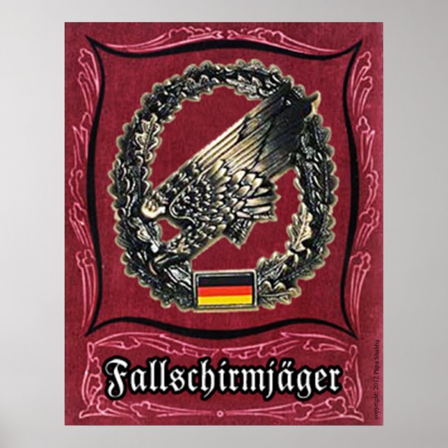 Fallschirmjaeger Poster (Framsidan)