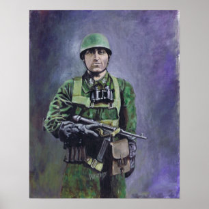 Fallschirmjäger (grön djävular) poster