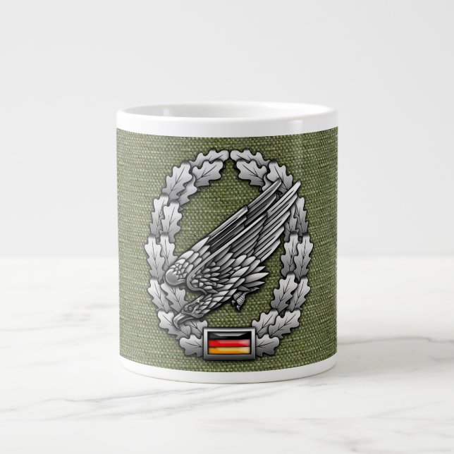 Fallschirmjägertruppe Barettabzeichen Jumbo Mugg (Framsidan)