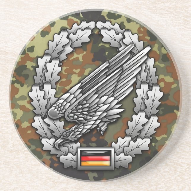 Fallschirmjägertruppe Barettabzeichen Underlägg Sandsten (Framsidan)