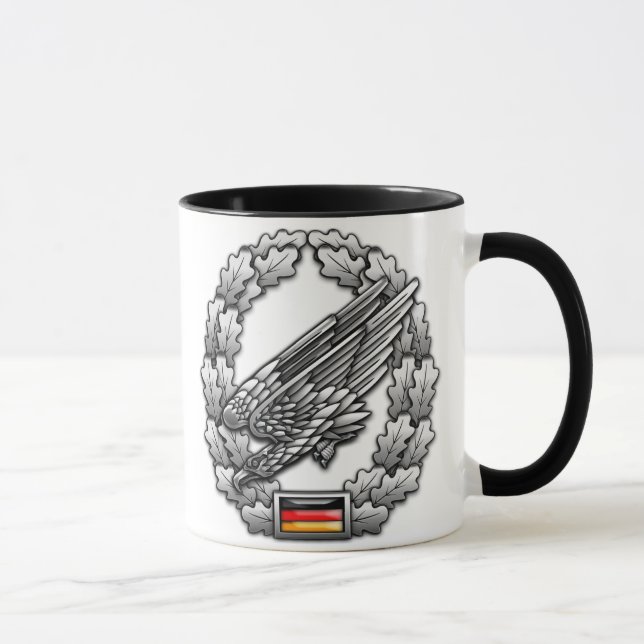 Fallschirmjägertruppe Barettmärke Mugg (Höger)