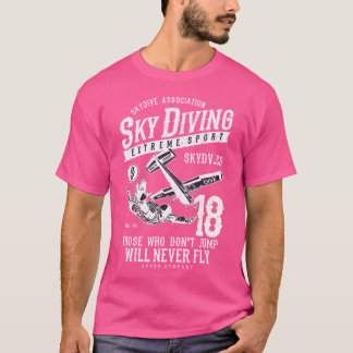 Fallskärm Himmel Diving T Shirt